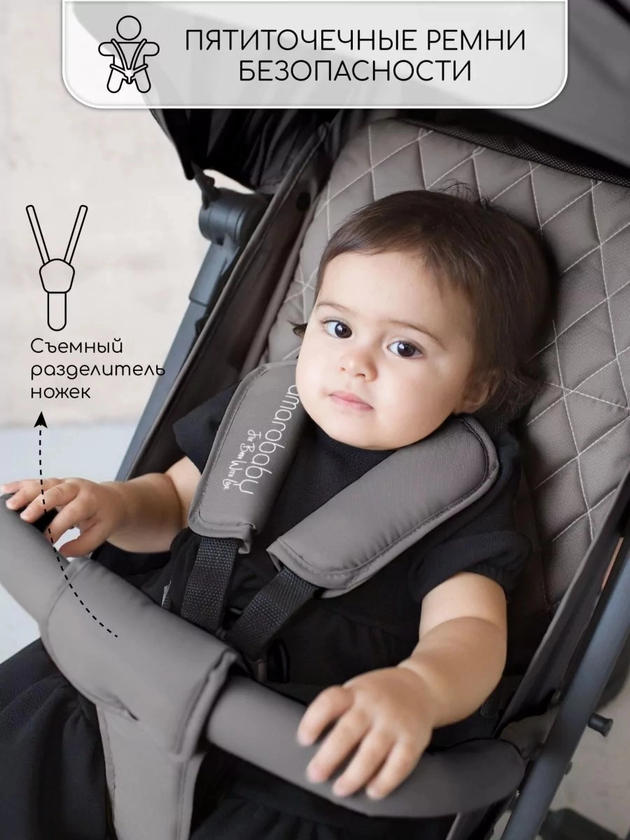 Прогулочная коляска Amarobaby Airy Серый 2isok11slcpez3jma833svdyh8fx8d1o