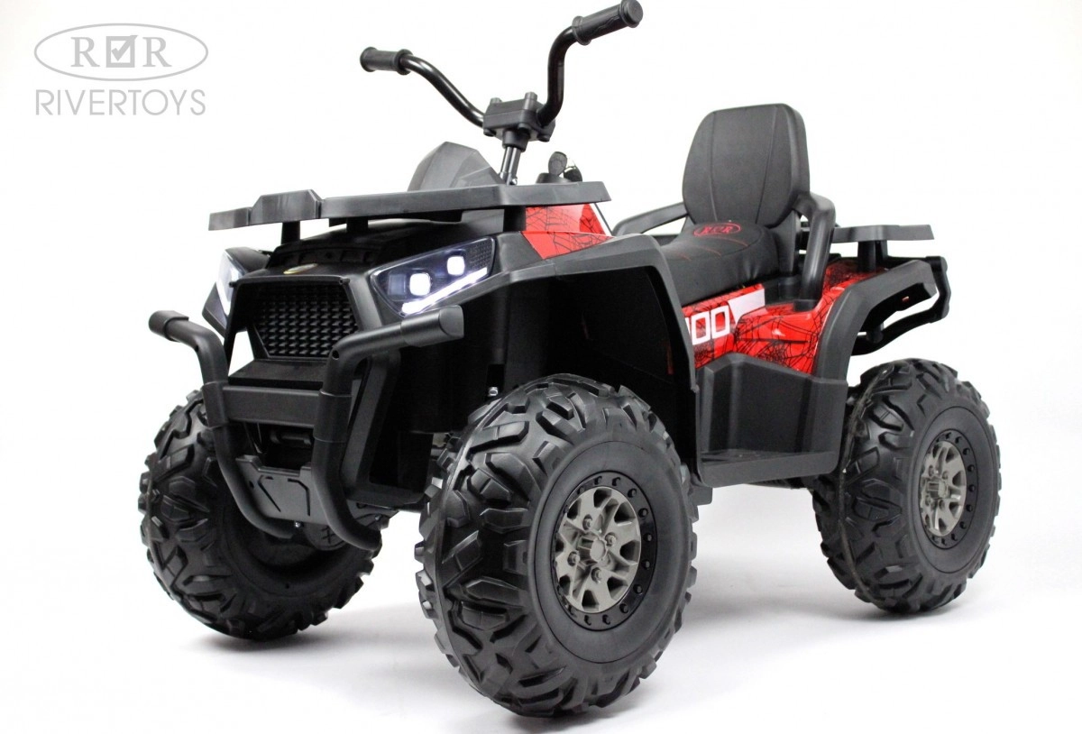 Детский электроквадроцикл RiverToys H999HH красный Spider 4a5fchcmfgrmwue2zs9r0yrjq7v86qmf