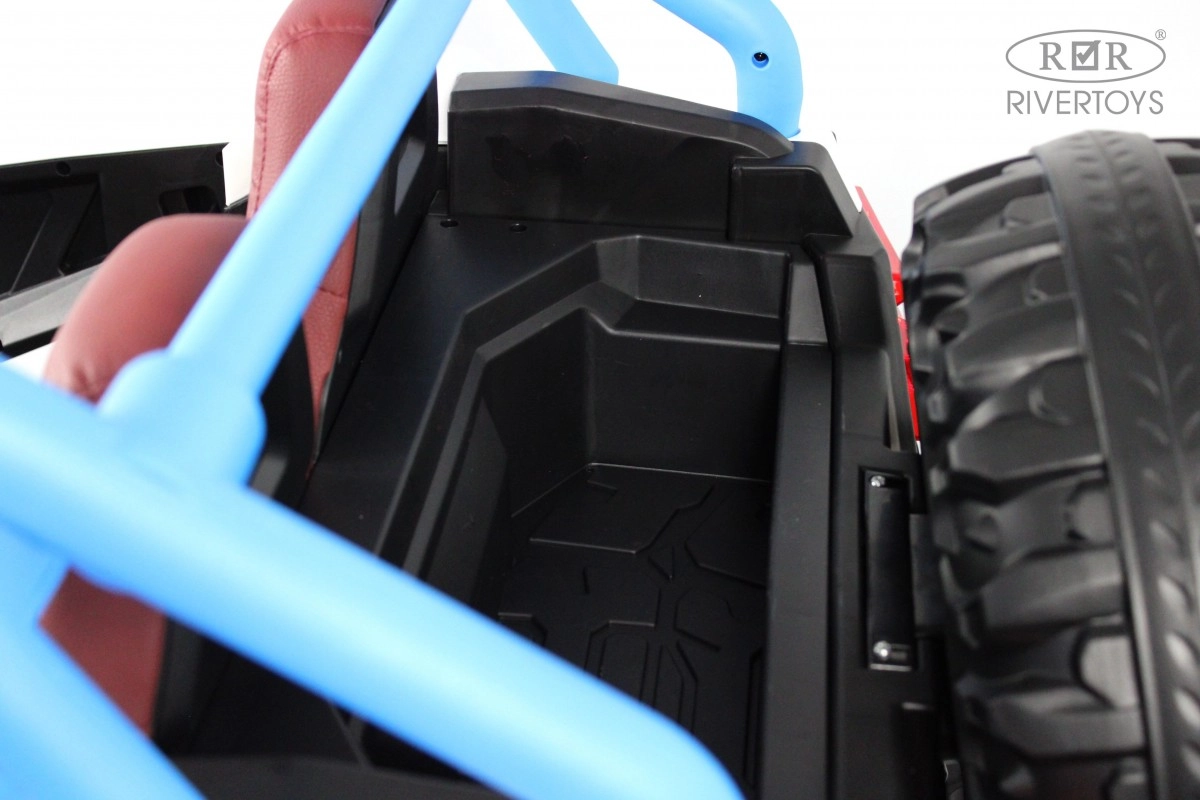 Детский электромобиль RiverToys E001EE бело-синий ps0br6313zajro0b1egciyj34fncaiy3