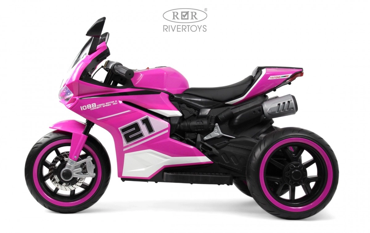 Детский электромотоцикл RiverToys C005MC розовый 7tyjztgmxf8bqe0zzm170k1bsurmb7yy