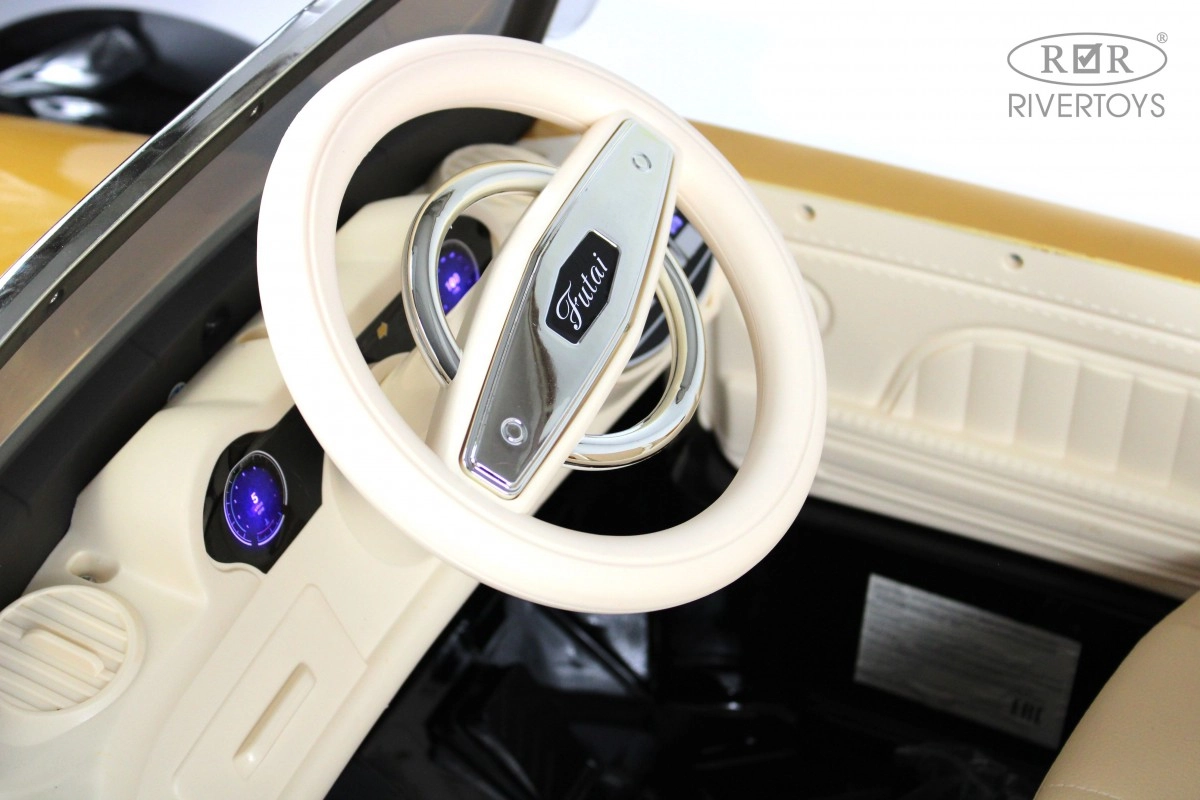 Детский электромобиль RiverToys X005XX черно-золотой zse5agk2wtsap17izctwd4n3fcnr4dek