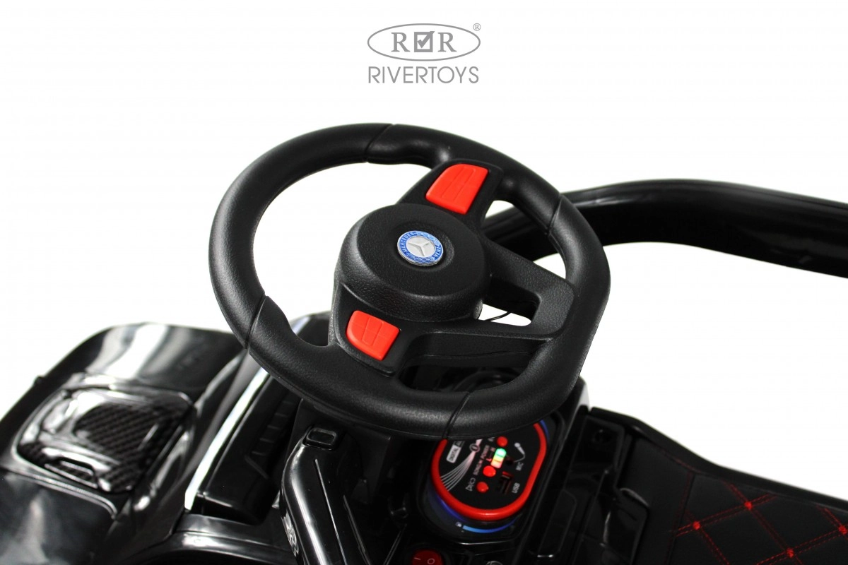 Детский электромобиль RiverToys G008GG-A черный z85k4e4owhymb4uxc2c8vwfr86saszro
