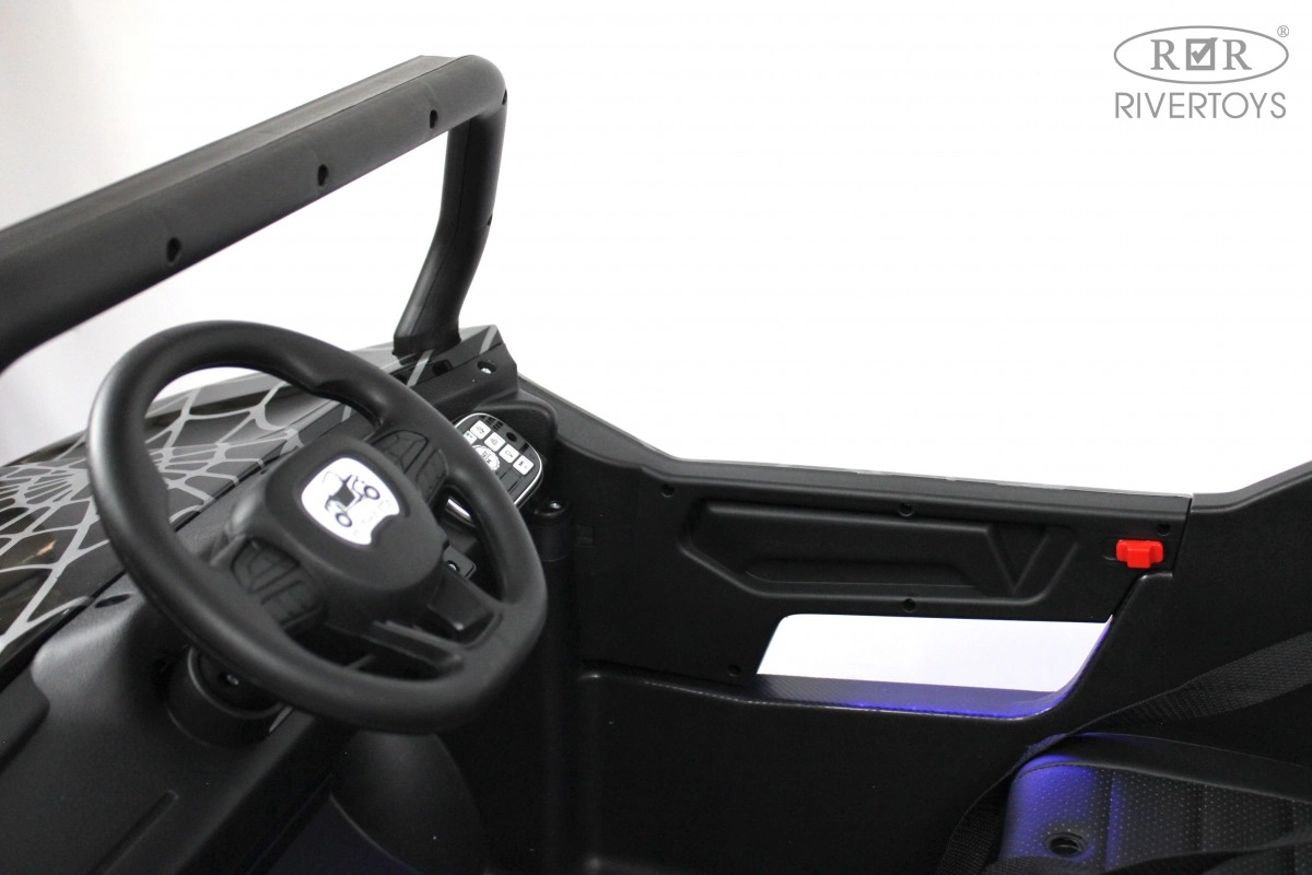 Детский электромобиль RiverToys T777TT 4WD черный Spider rlnohmam9twmmel1jrzljjy3t7u7893m