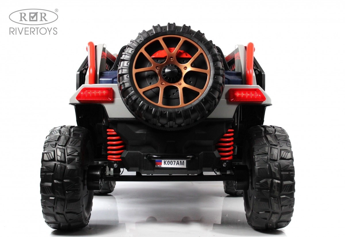 Детский электромобиль RiverToys K007AM серый 08p4e51nlhk3g88qmm8m98ynq0ez59sn