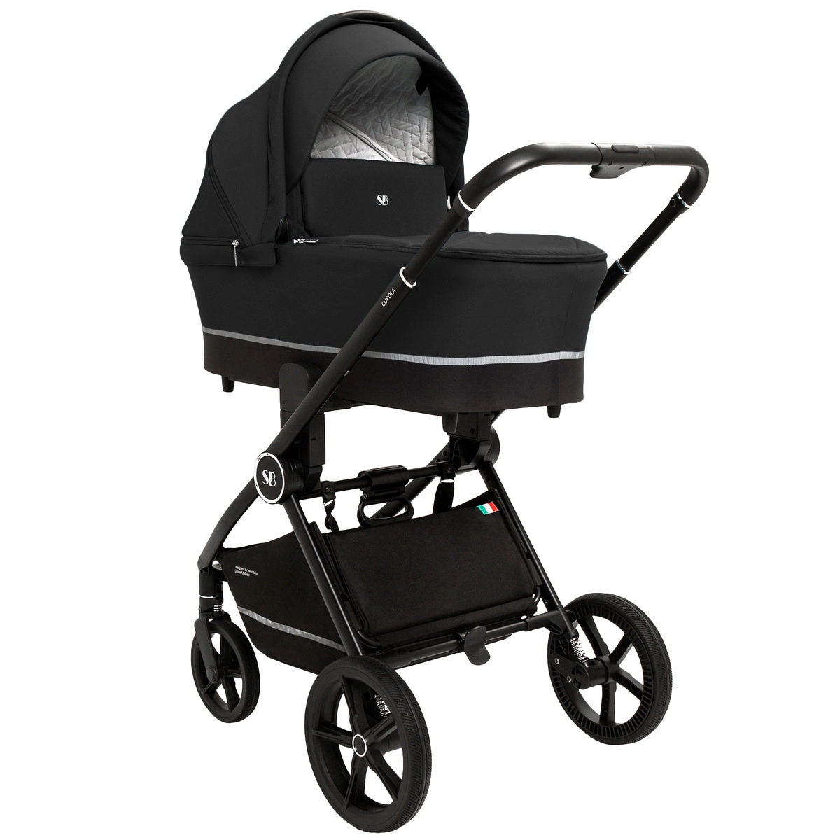 Детская коляска Sweet Baby Cupola New 3 в 1 Moon Black f290s25ga9qq0jacxir1o86jf2pd0304