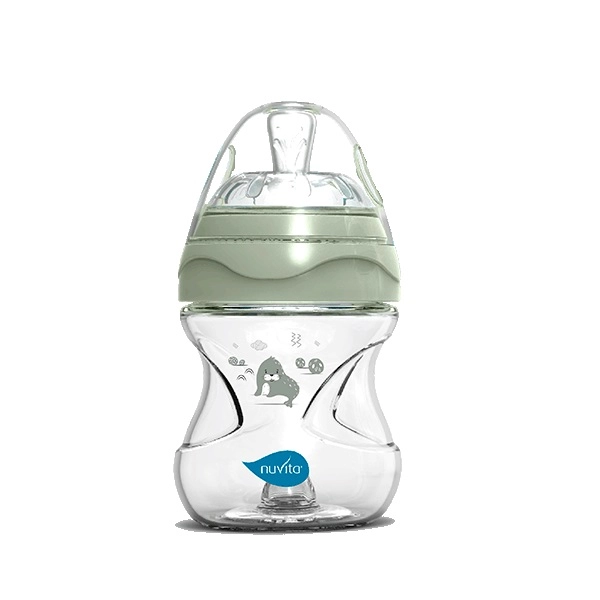 Антиколиковая бутылочка Nuvita 6011 Materno Feel 150мл, пластик серо-зеленый 108135043-antikolikovaya-butilochka-nuvita-6011-materno-feel-150ml-plasti