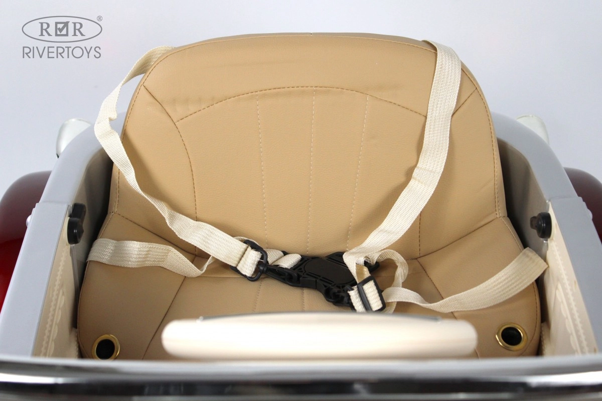 Детский электромобиль RiverToys X005XX красно-серебристый 77gzz57jpaxf392mw0044ovu5x9ba56c