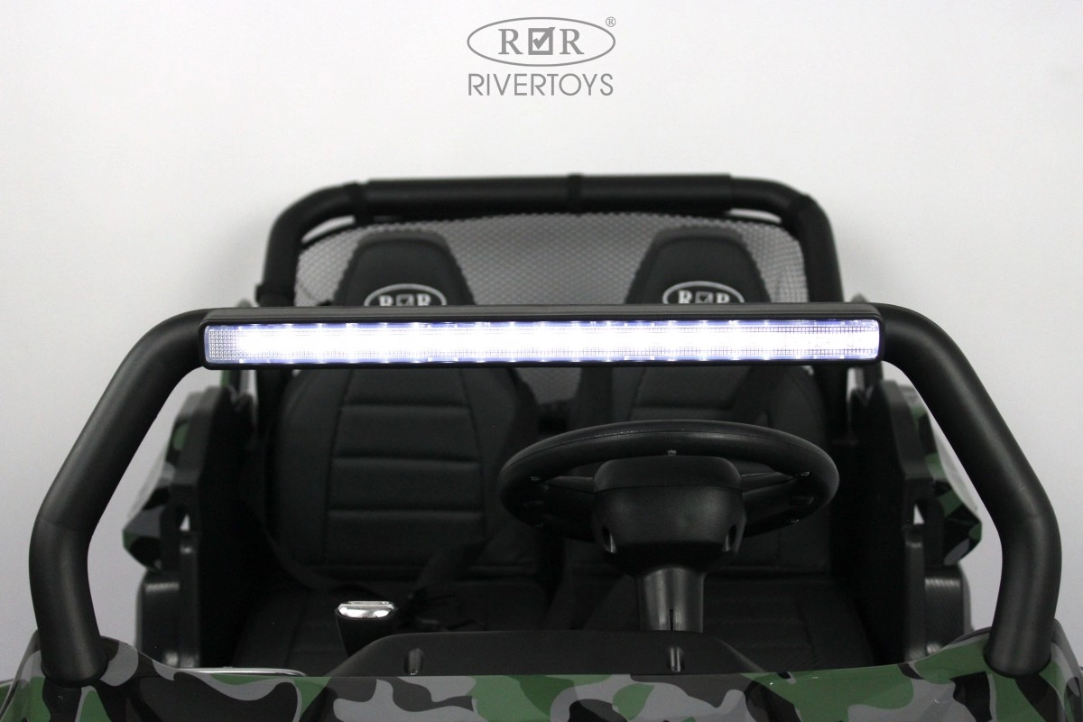 Детский электромобиль RiverToys T777TT 4WD зеленый камуфляж z72e73et9d7wq3nfefwxggol2h7iweiz