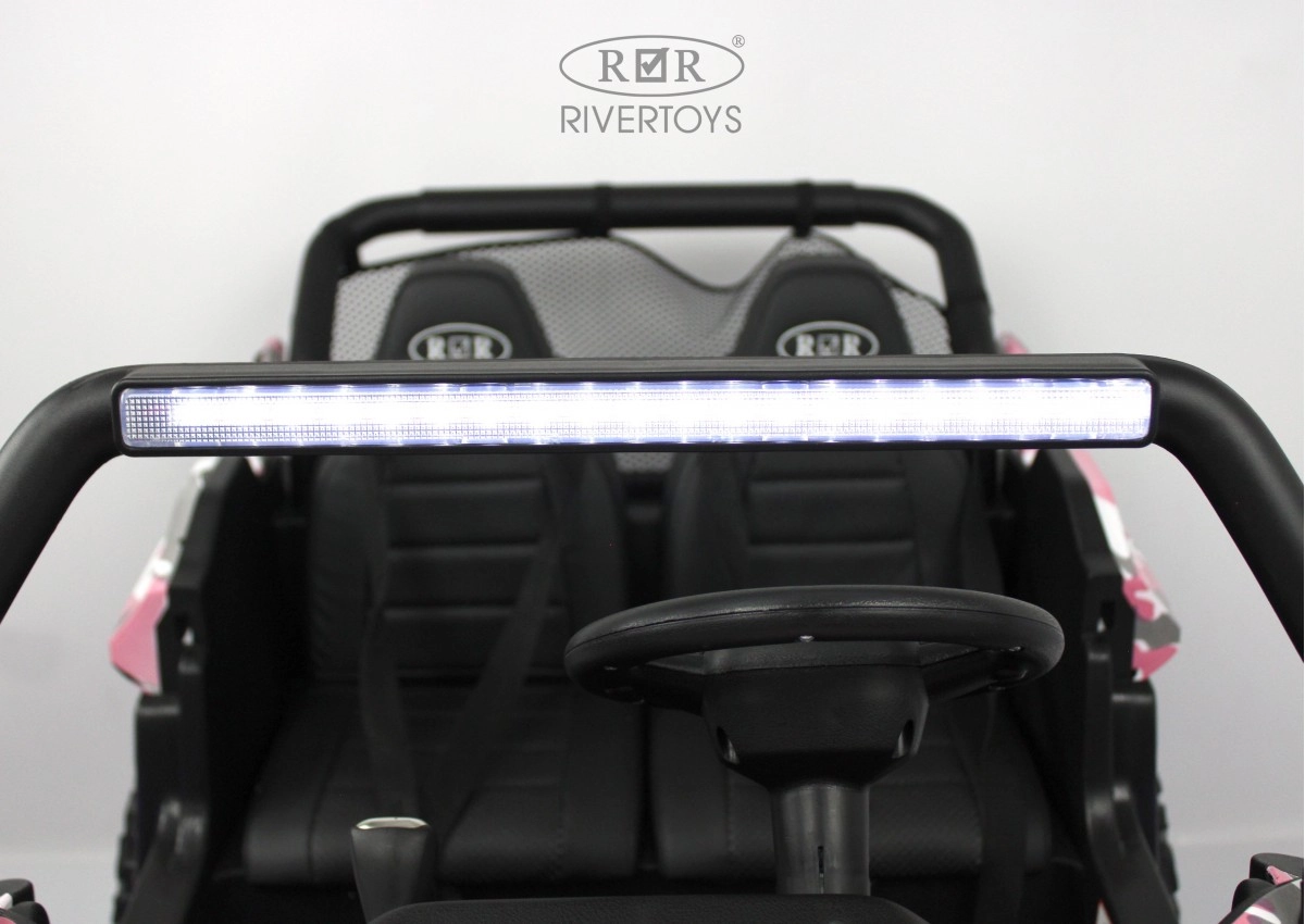 Детский электромобиль RiverToys T777TT 4WD розовый камуфляж iw37j2otcfk6dm96gv36b8y5s1dm3343