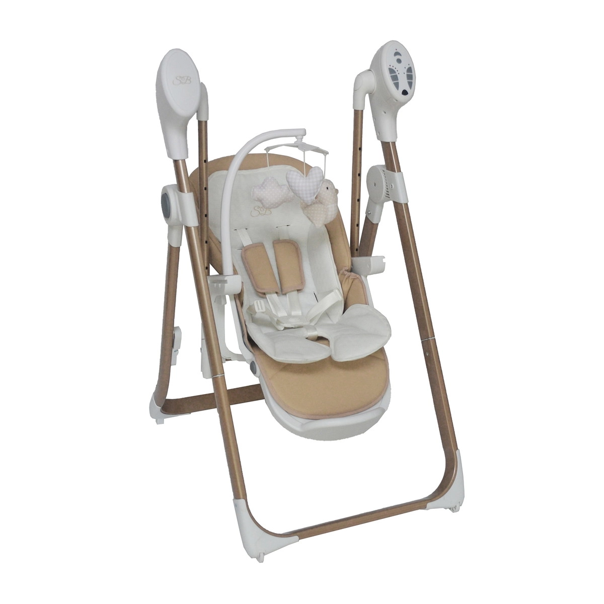 Стульчик-электрокачели Sweet Baby Fiesta Gold Beige 9t94yuoom68nswc63n8s3z69fg488wa5