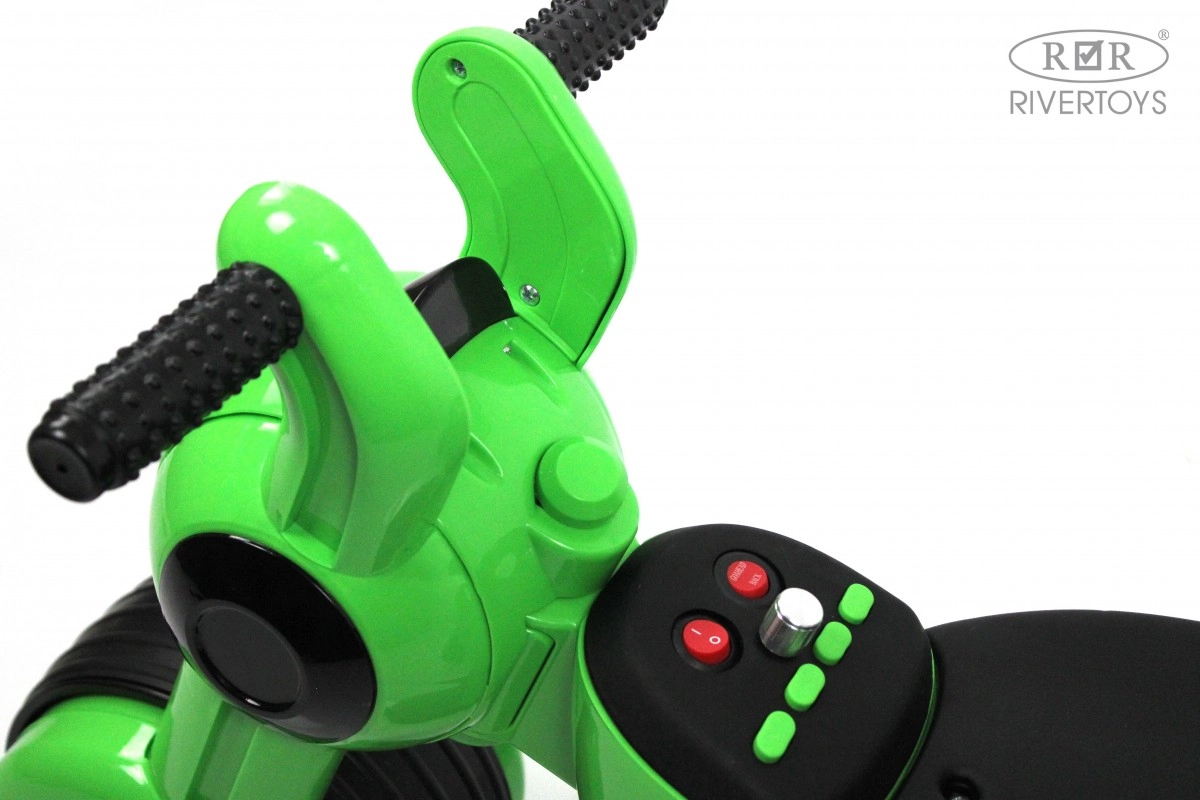 Детский электромотоцикл RiverToys Мoto HL300 зеленый qyq9my5g7a0pckgbn04rm7yi3pvn397h