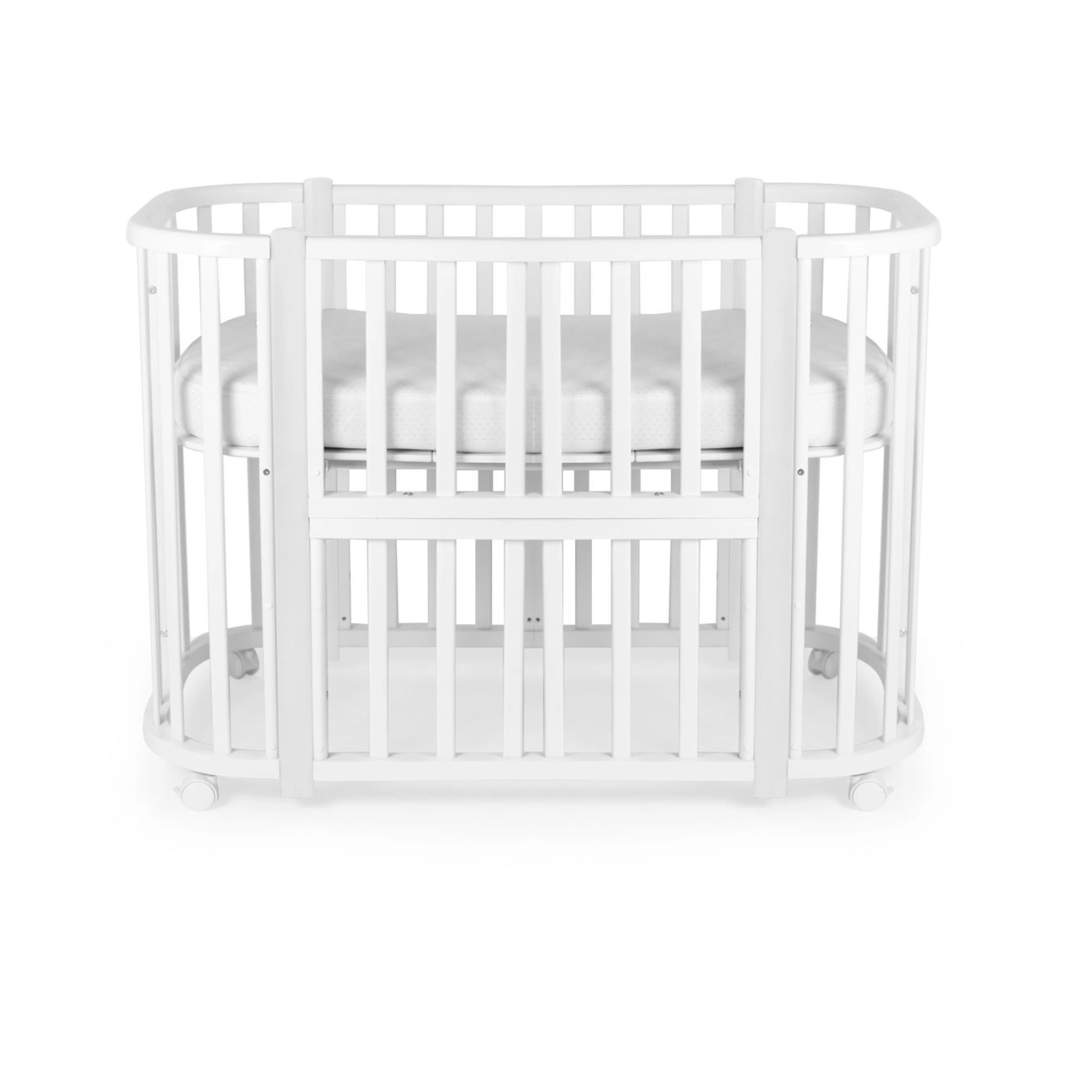 Кроватка-трансформер 5 в 1 Sweet Baby Palermo с маятником Белый/Белый ye0v4o2u1dsw3l8z4ywgq04y8tr3cbs6