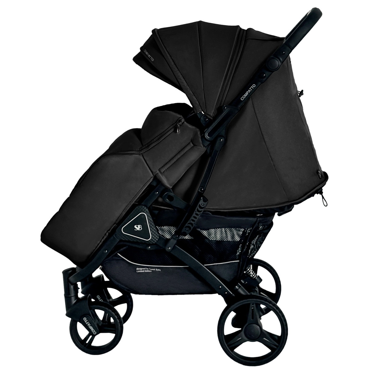 Прогулочная коляска Sweet Baby Compatto Black 61ewrn27ted83if190bqql6q6fqjh8md