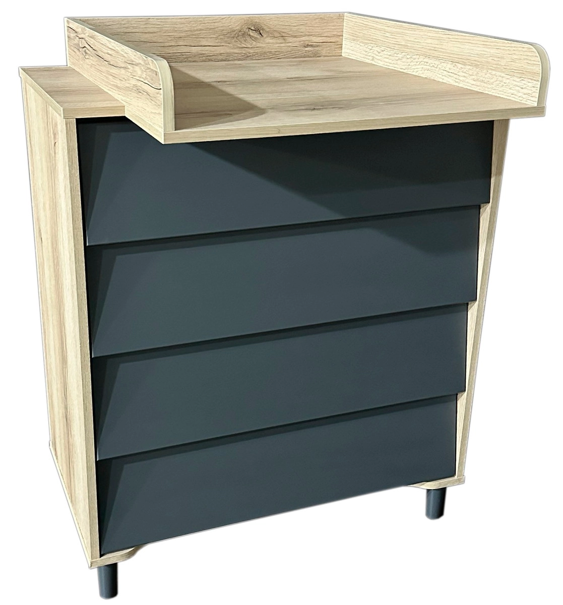 Пеленальный комод Оливер Дана (дуб/графит)