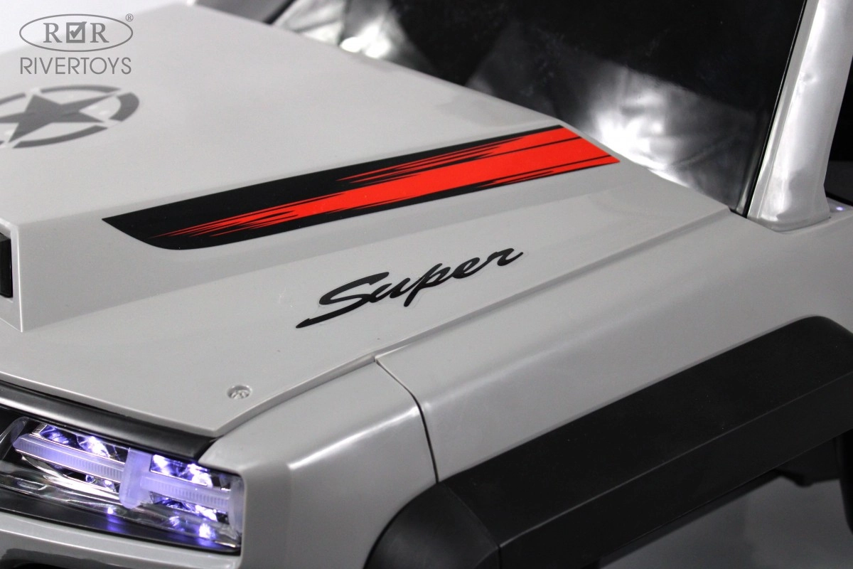 Детский электромобиль RiverToys X888XX серый 1dbae98xr7x8hsb2ee47vwkubt6y5zk6