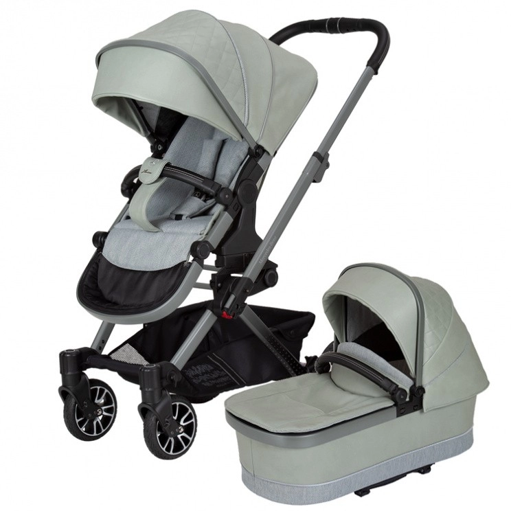 Коляска 2 в 1 Hartan Mercedes-Benz (Avantgarde GTX, 718 Sagagrey с колесами XL)