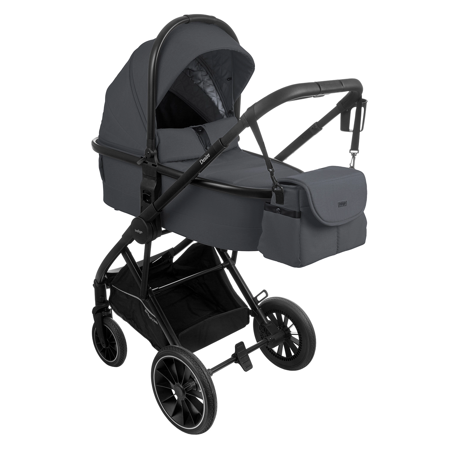 Коляска 3 в 1 INDIGO DESIRE графит 6ef470f11e61b242305648ada818ec6a