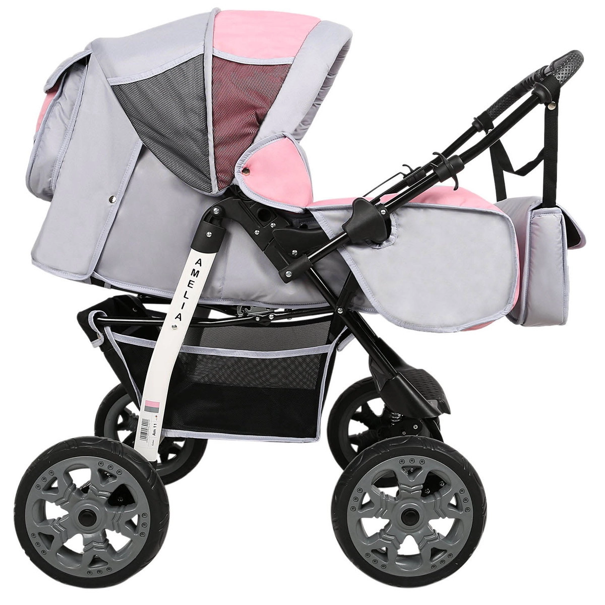 Прогулочная коляска Alis AMELIA I  серый+розовый sr1p6w08s7lmtm2lzeikfkmi4atujv9k