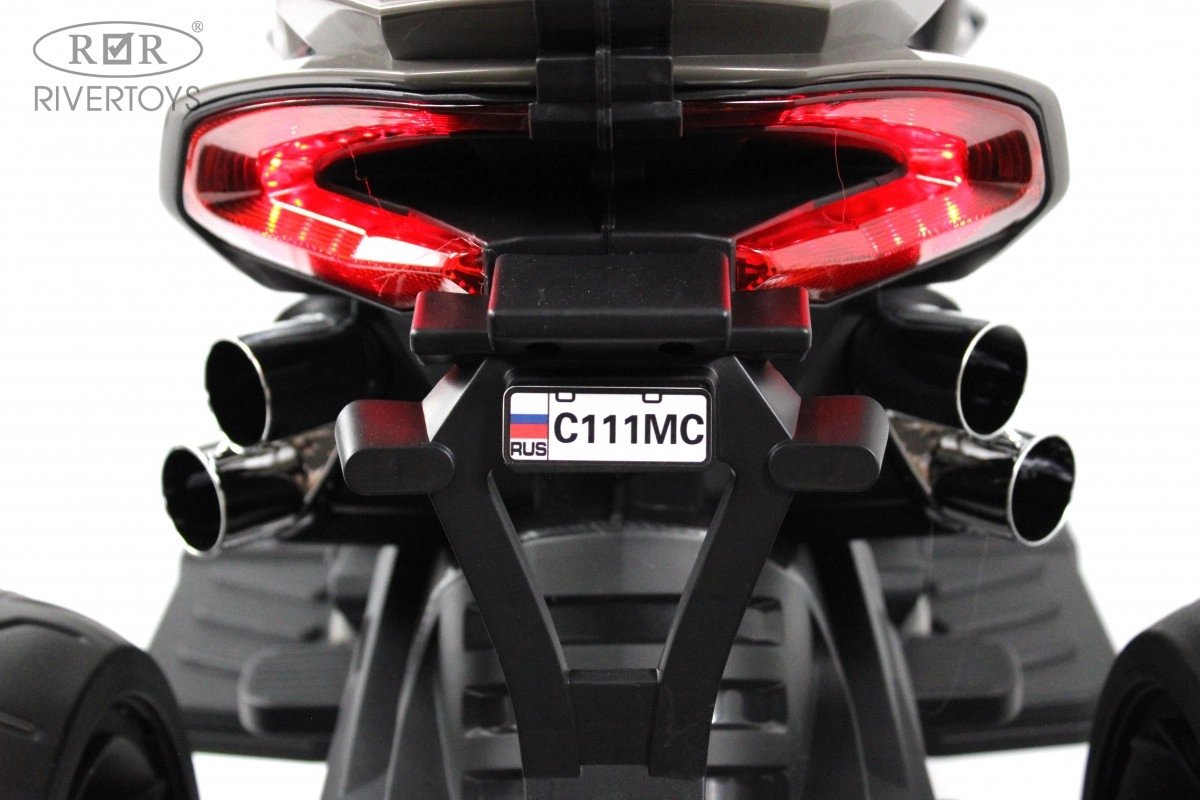 Детский электромотоцикл RiverToys C111MC серый o0ygvac2i09n7ds6ajk3x8ghe1st8b73