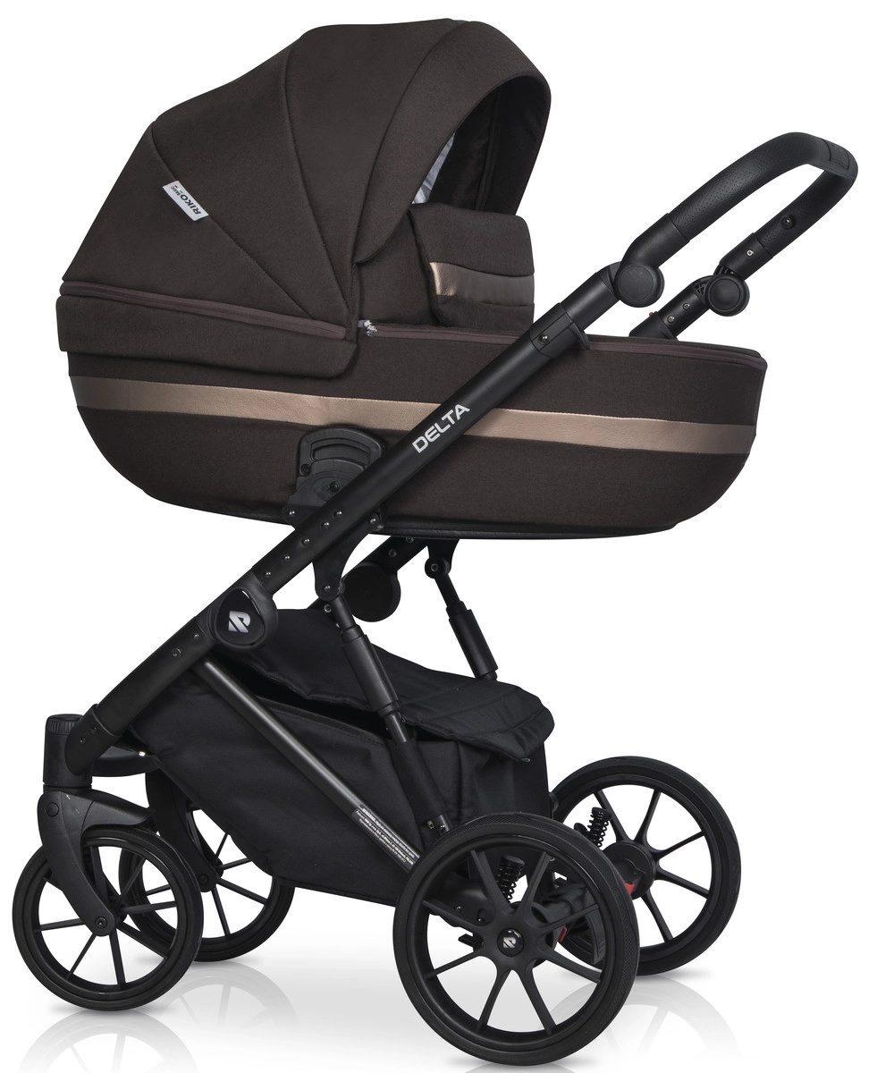 Коляска 3 в 1 RIKO BASIC DELTA 04 Chocolate (темно-коричневый) 0ekzrh23od6tgt76oozp754badh0bcw7