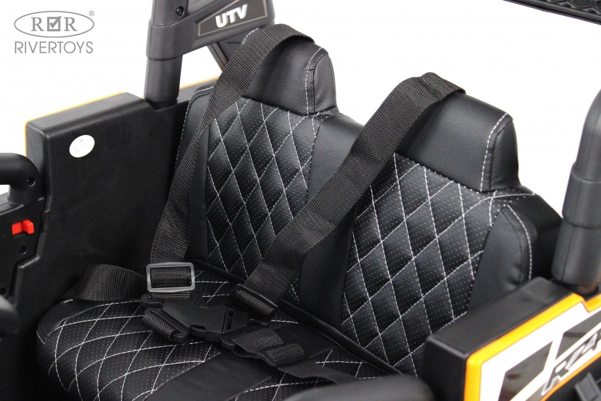 Детский электромобиль RiverToys C111CC оранжевый 50qhrai8pwkl2bd6sajepr2g7z2ohumq