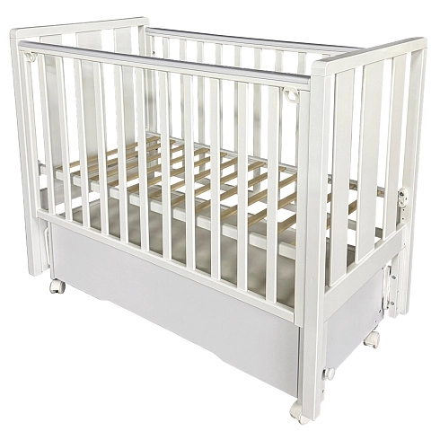 Детская кроватка Кедр Lada 1 (Белый)