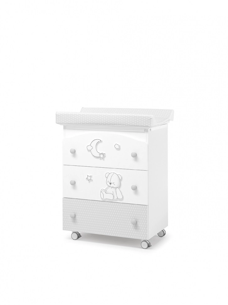 Пеленальный комод Erbesi Stella Белый/Серый acfc30a62cd31ea9a9c6a82084a94a93