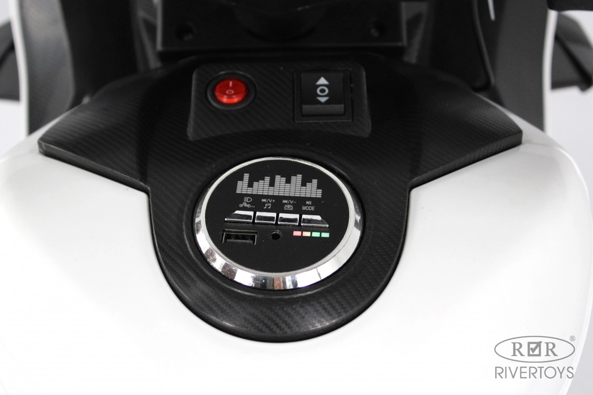 Детский электромотоцикл RiverToys М777БХ белый jlxj0a827ouw6p75aqbs5epylf3vw1s4