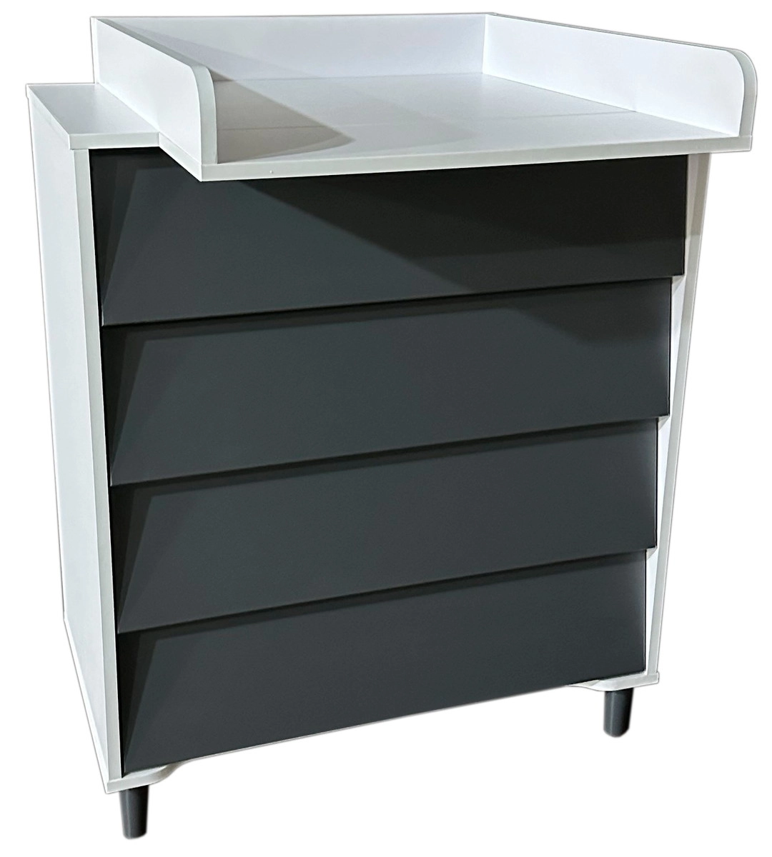 Пеленальный комод Оливер Дана (белый/графит)