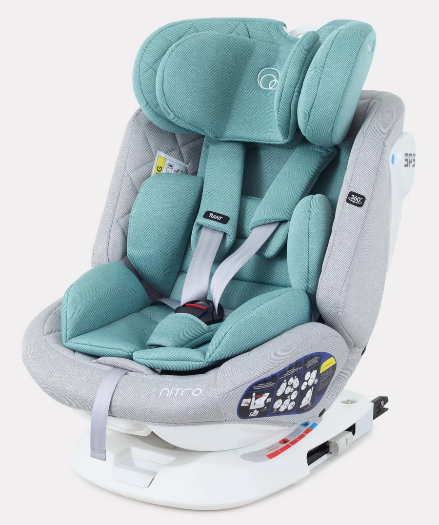 Автокресло RANT NITRO isofix Grey/Mint xwzded053fc5ac7wiilniae74iafg5q9