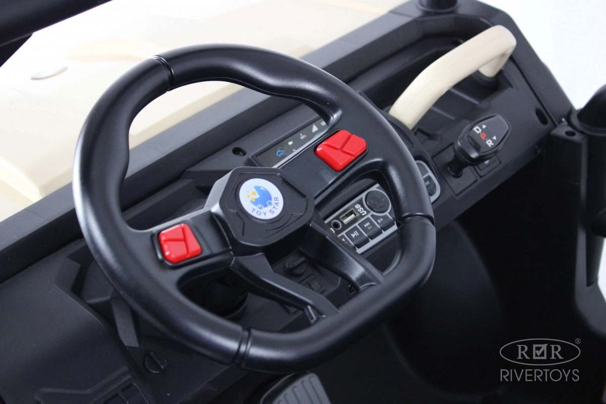 Детский электромобиль RiverToys H005HH кремовый j3l9h4jv689nfimr0skd4bluey5gvp82