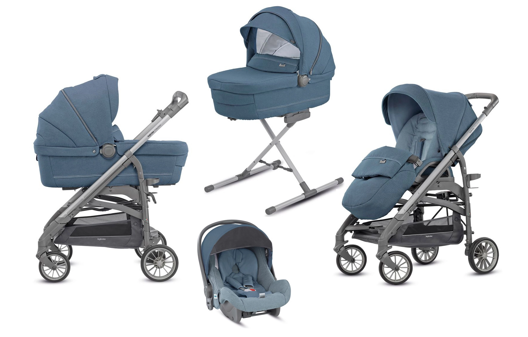 Коляска 3 в 1 Inglesina Trilogy System Arctic Blue/Trilogy Slate 2e045fb3bfaffaee23c9fe8508a85e5d