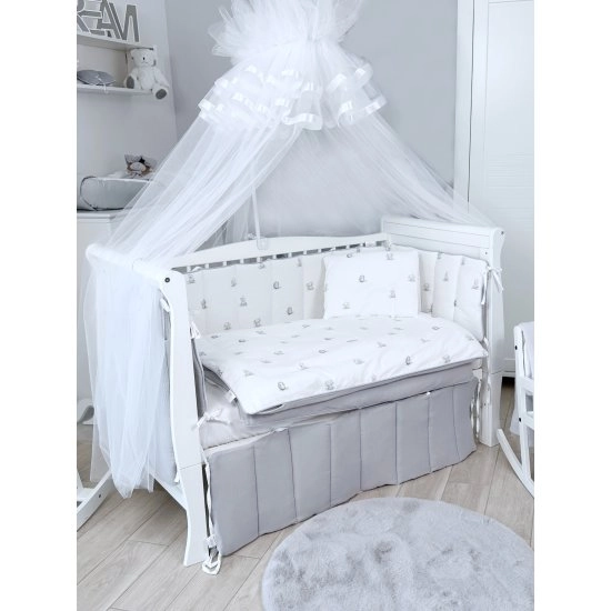 Комплект постельного белья Lepre New Animals 6 предметов (125*65) (Серый)