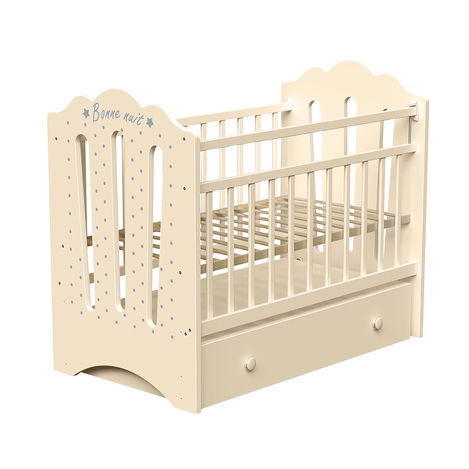 Детская кроватка ВДК BONNE (маятник) слоновая кость 108133706-detskaya-krovatka-vdk-bonne-mayatnik-slonovaya-kost