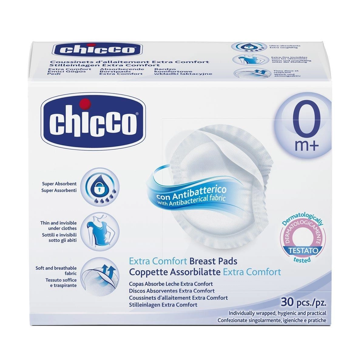 Прокладки для груди Chicco 30 шт. 4d3d7236ced78e87d8bea9794cd762d6