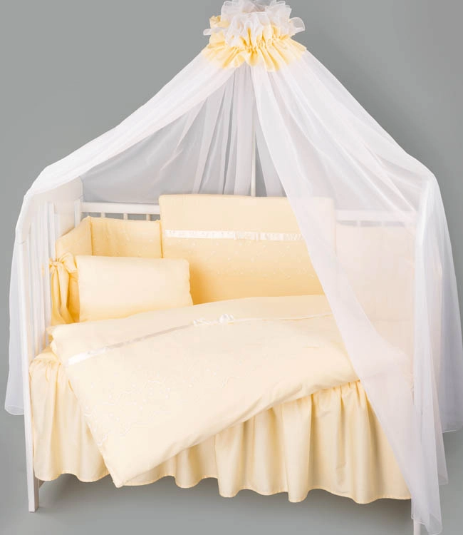 Комплект постельного белья Lepre Romantica 6 предметов (125*65) (105e крем)