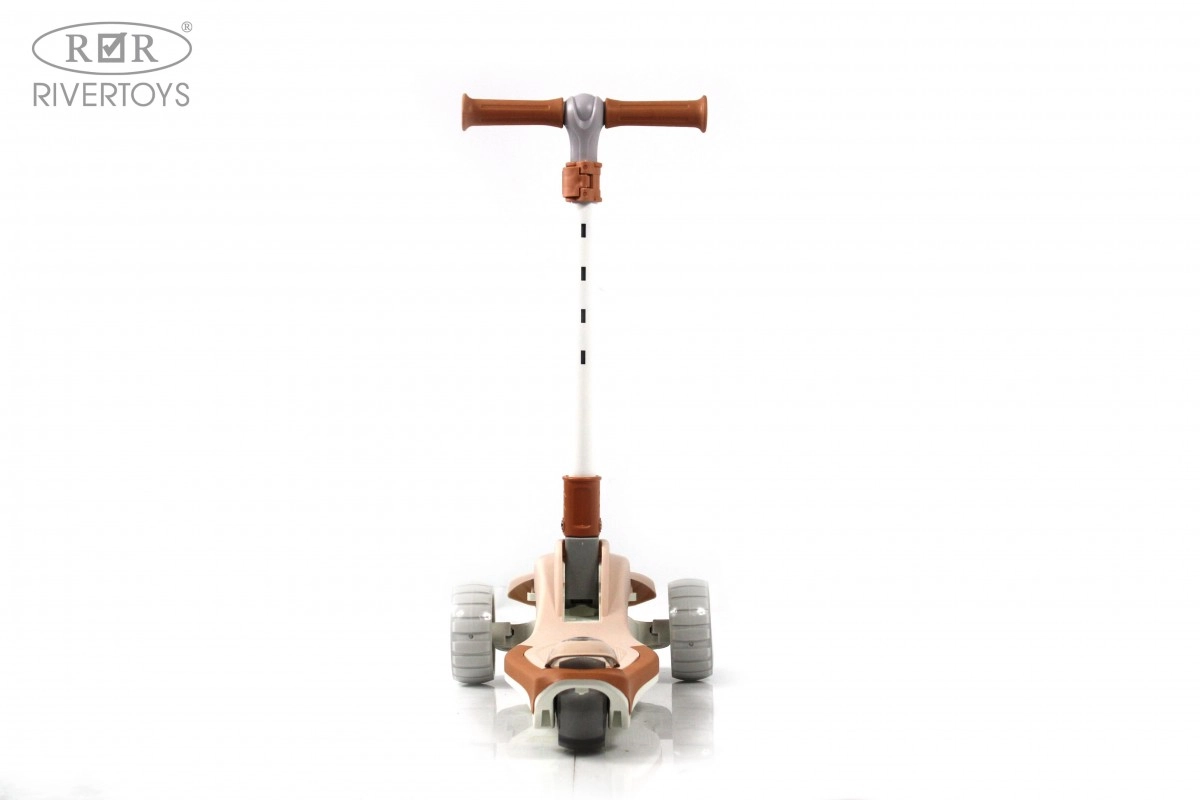 Детский самокат RiverToys HB-T8 коричневый obwgqe25jgsqixbsxd6iirakg5og9r1q