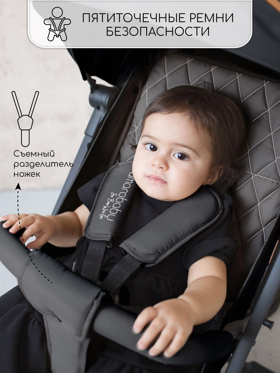 Прогулочная коляска Amarobaby Airy Чёрный xrmsvxmnu7nlr4m8izq5j8umgkx17e4m