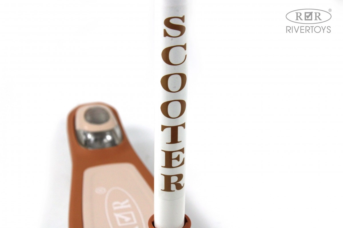 Детский самокат RiverToys HB-T8 коричневый fqcpvk9zop3a63ltriaxml5y7f1yd15n