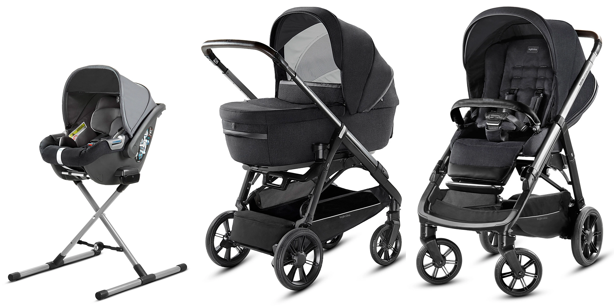 Коляска 3 в 1 Inglesina Aptica System Quattro Mystic Black/Black Coffee 67980a323b2cee0bed229b0172bd4a6d