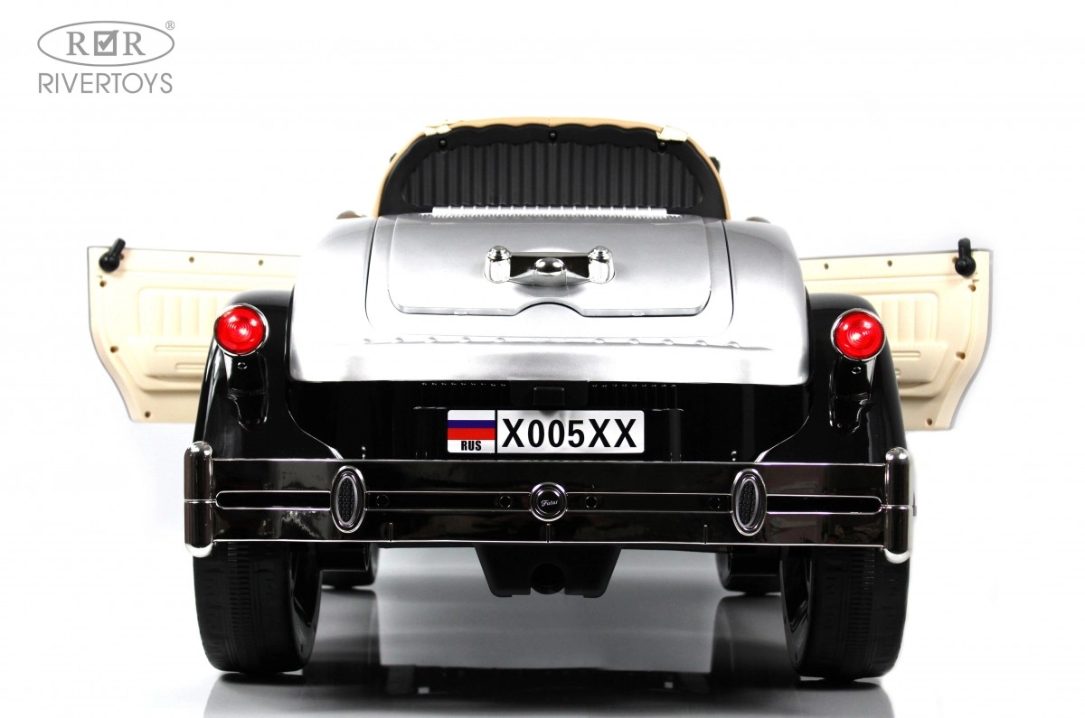 Детский электромобиль RiverToys X005XX черно-серебристый 2iq4sr3stcun7wp0vstb6haa4vlt6q0b