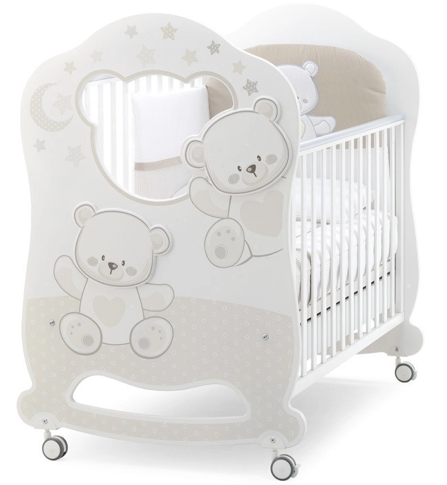 Детская кровать Italbaby Jolie Oblo белый/шоколад 6vrils7e8c6dvmxzfajb364d40la4wwh