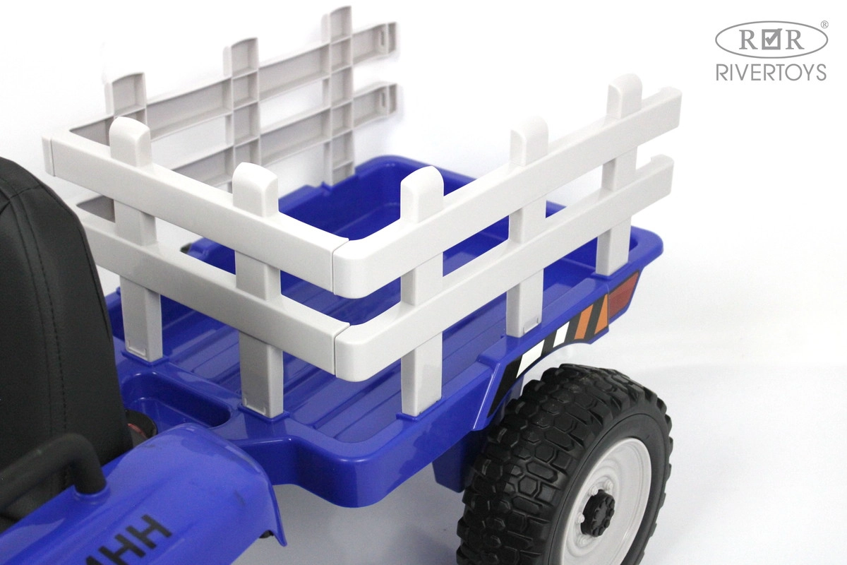 Детский электромобиль RiverToys Трактор H444HH синий 3ew9izxc93cl0fjh3y6tc1wq3kcbao08