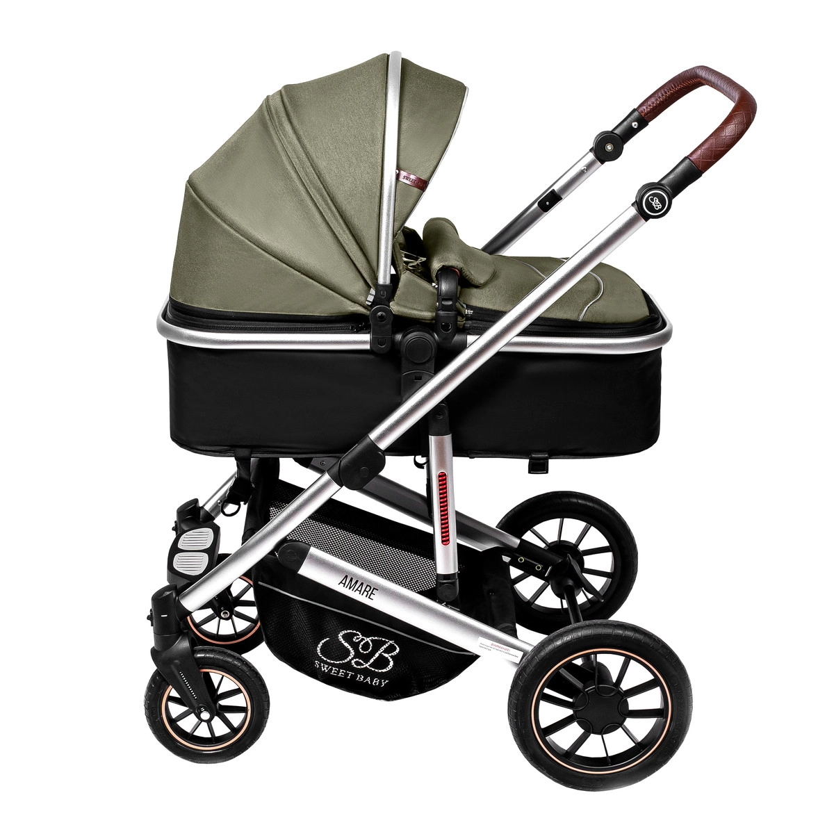 Детская коляска Sweet Baby Amare 3 в 1 Olive 0wfp5ee7v568ixti56ykwhavu9eympto