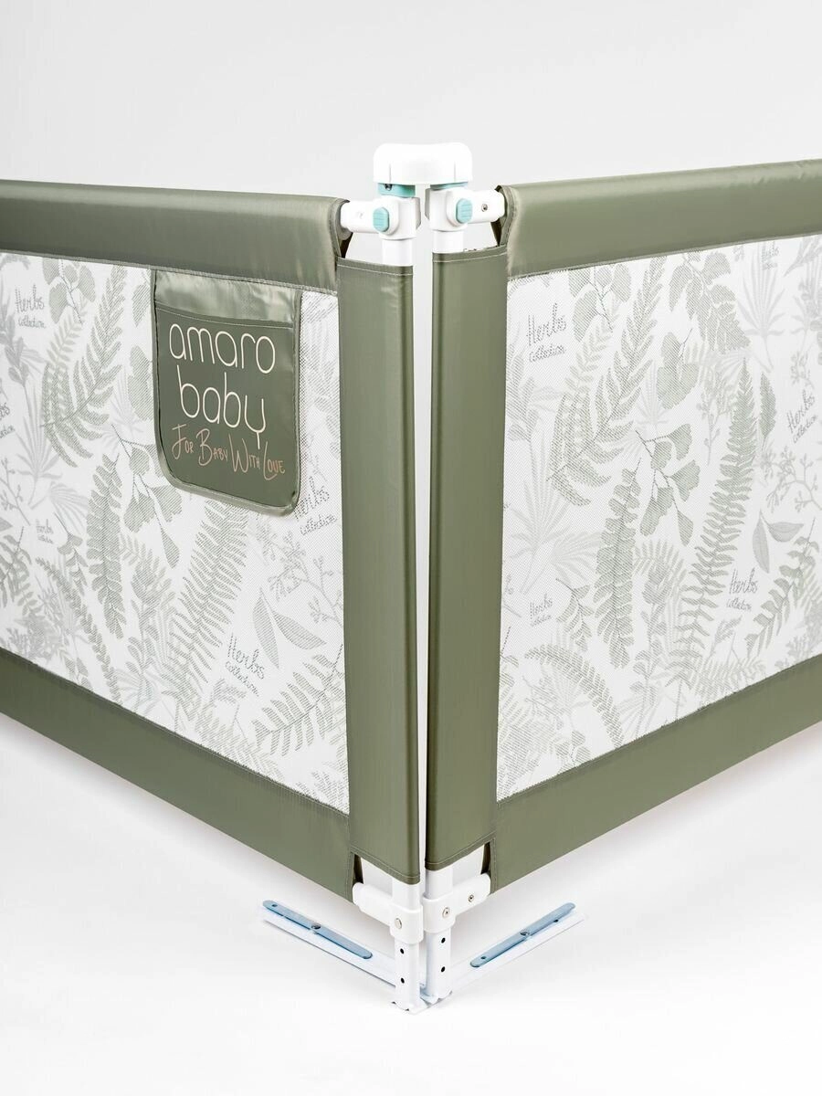 Барьер защитный для кровати Amarobaby Safety of Dreams Оливковый, 200 см 9wyxlxjwmnafw8vv5u17ooa22yvbj7d8