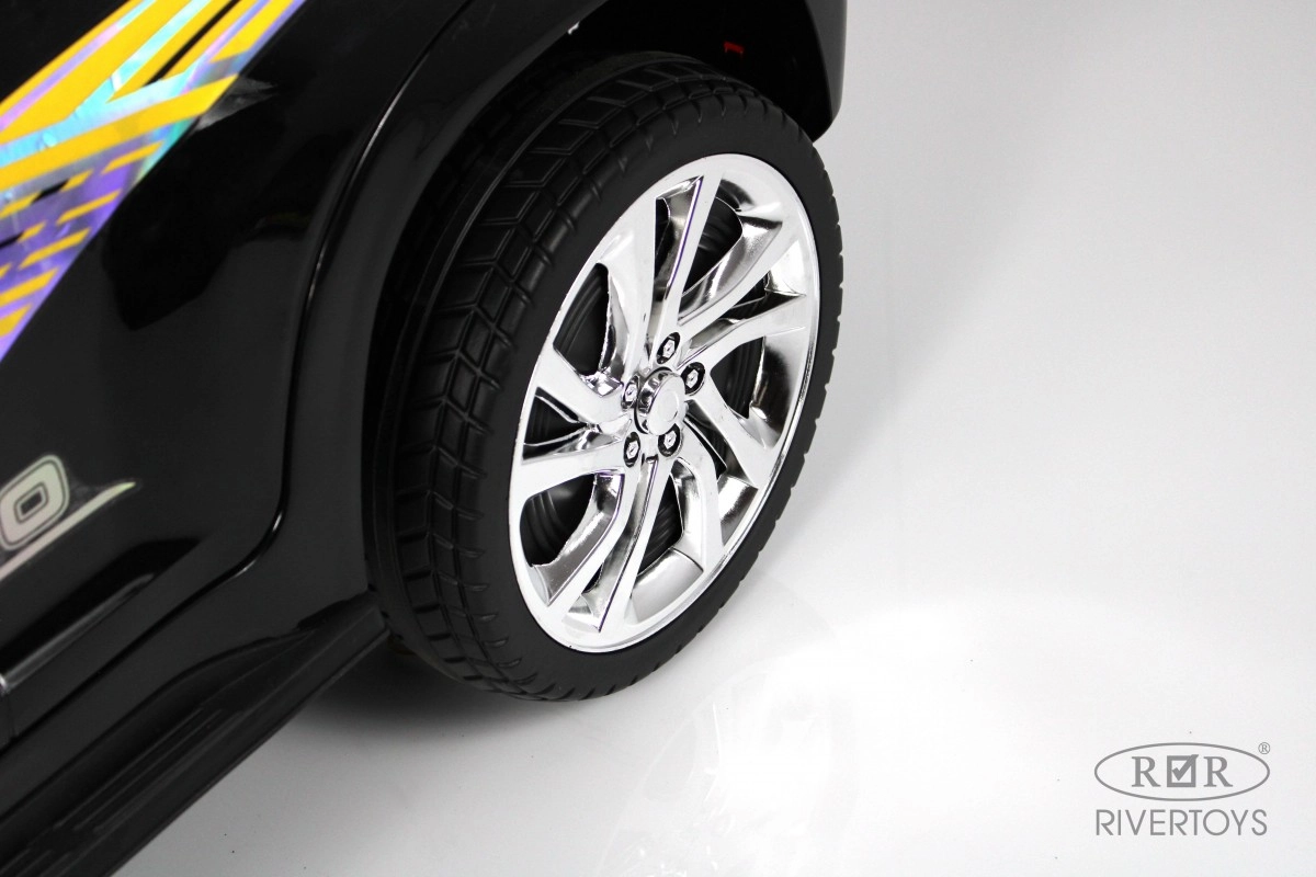 Детский электромобиль RiverToys М444БХ черный глянец 71zxrebhyheu6aowggpx3xocg6ghq5h5