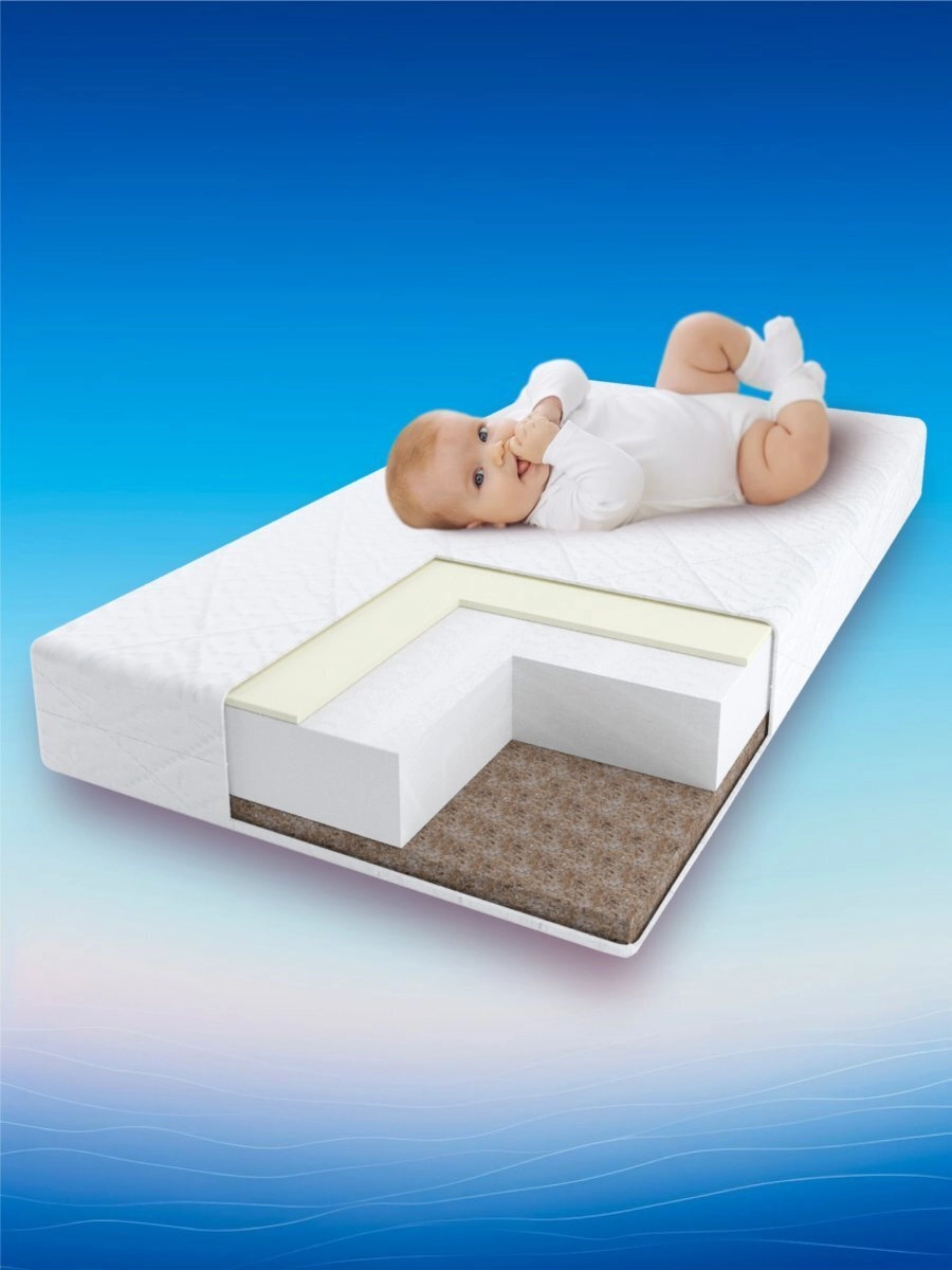 Матрас AmaroBaby со съемным чехлом Bio Lat 1190 x 590 х 120 (стандарт)