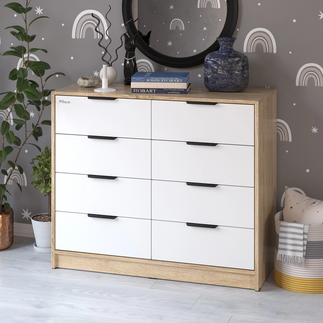 Комод Pituso Kids Optimum ЛДСП Дуб сонома-белый mw7uqpan32yb5kg0snsww9d8dx1cy2ge