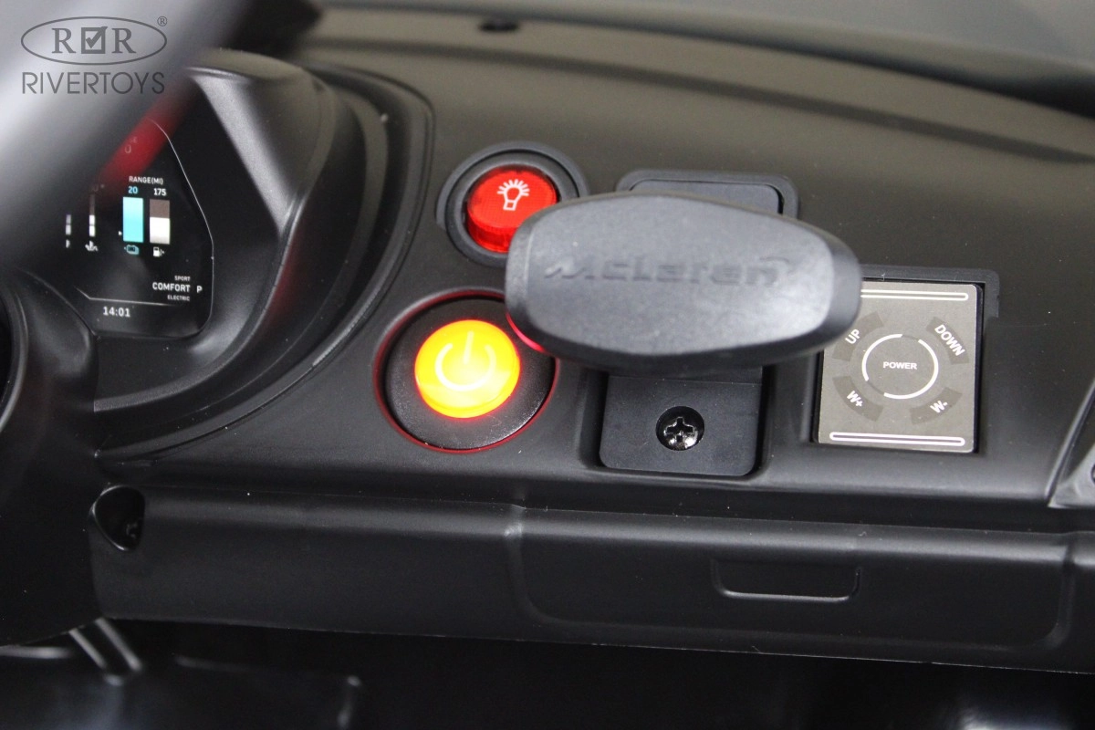 Детский электромобиль RiverToys McLaren Artura P888BP черный 043w0fd0saotsn1k006w0178mmj0lldf