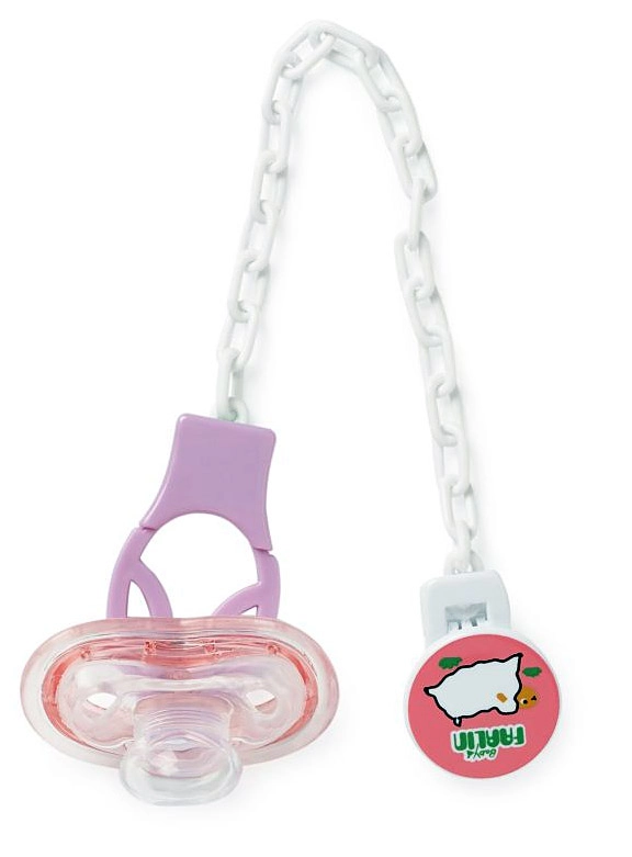 Эластичная пустышка и цепочка от Farlin с 6+ мес. Розовый 108100980-ielastichnaya-pustishka-i-cepochka-ot-farlin-s-6-mes-rozovii